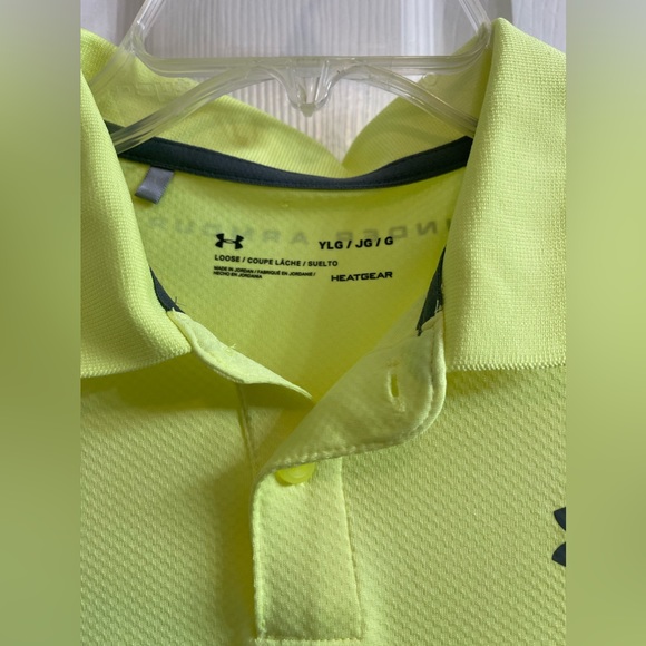 NWOT Under Armour Boys Youth Large Polo - Picture 2 of 6